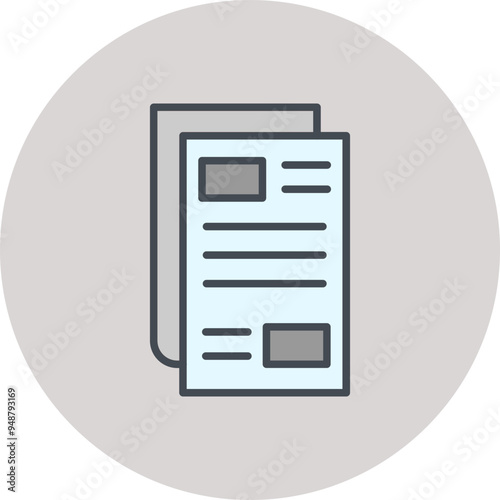 Newspaper Vector Icon