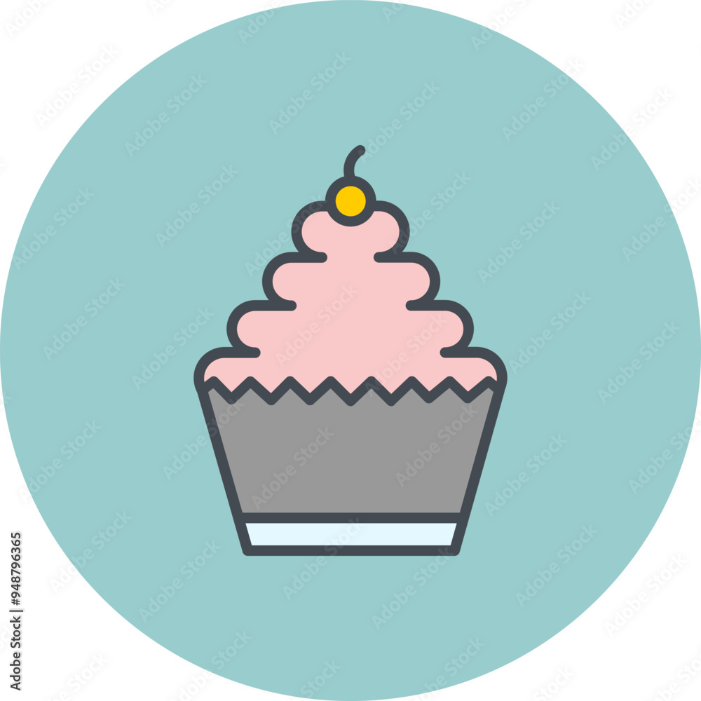 Cupcake Vector Icon Cupcake Vector Icon