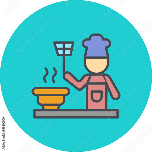 Cooking Together Vector Icon