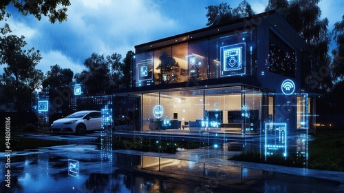 Smart Home Technology Futuristic Design