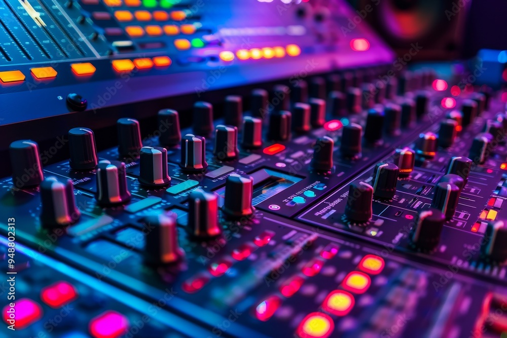 Digital music production software interface on a computer