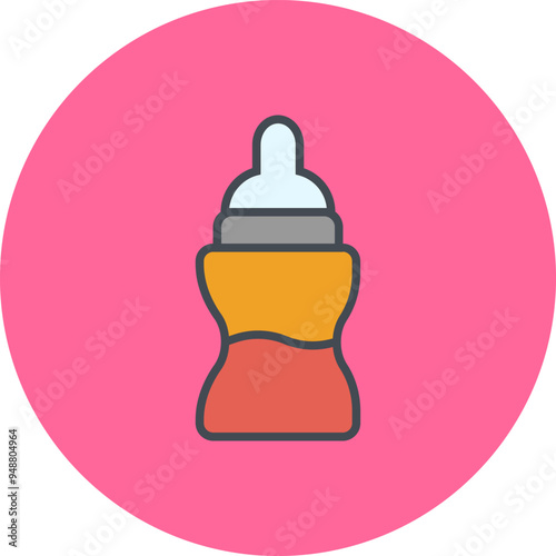 Bottle Feeding Vector Icon