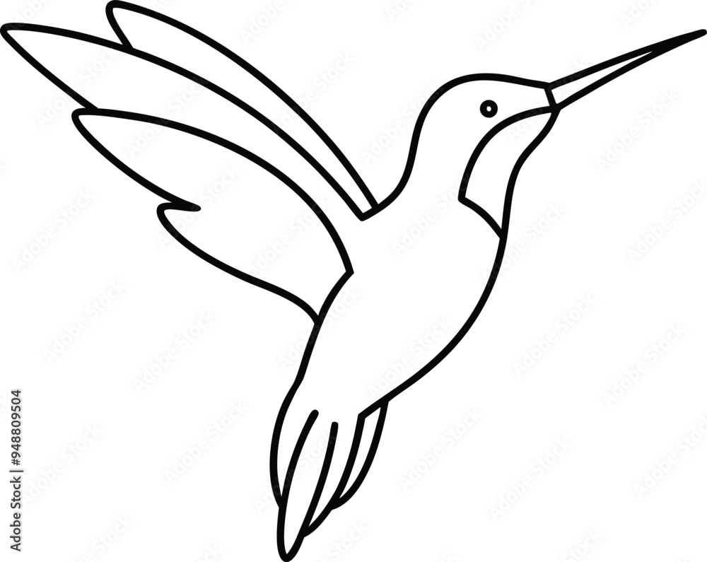 Obraz premium Adorable bird vector for children’s art enjoyment 