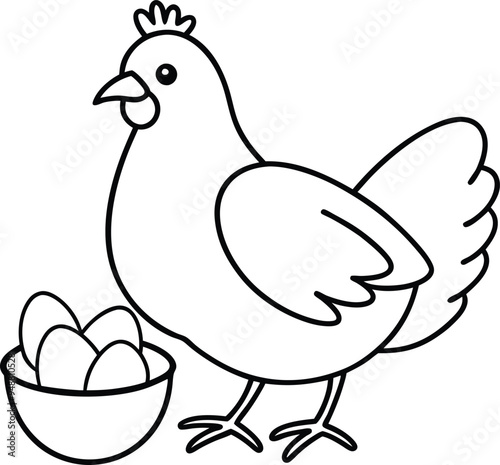 illustration of a chicken photo