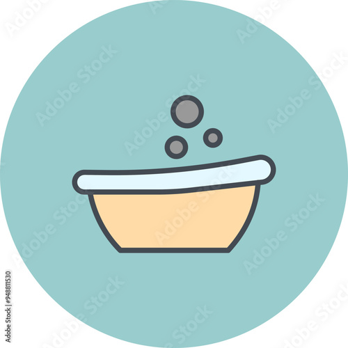 Bubble Bath Vector Icon