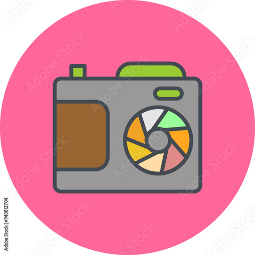 Camera Lenses Vector Icon