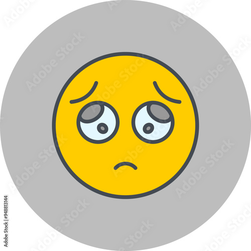 Pleading Face Vector Icon