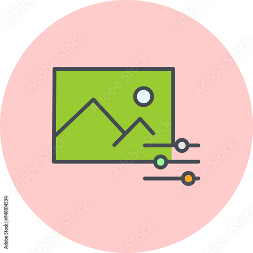Photo Editing Tools Vector Icon