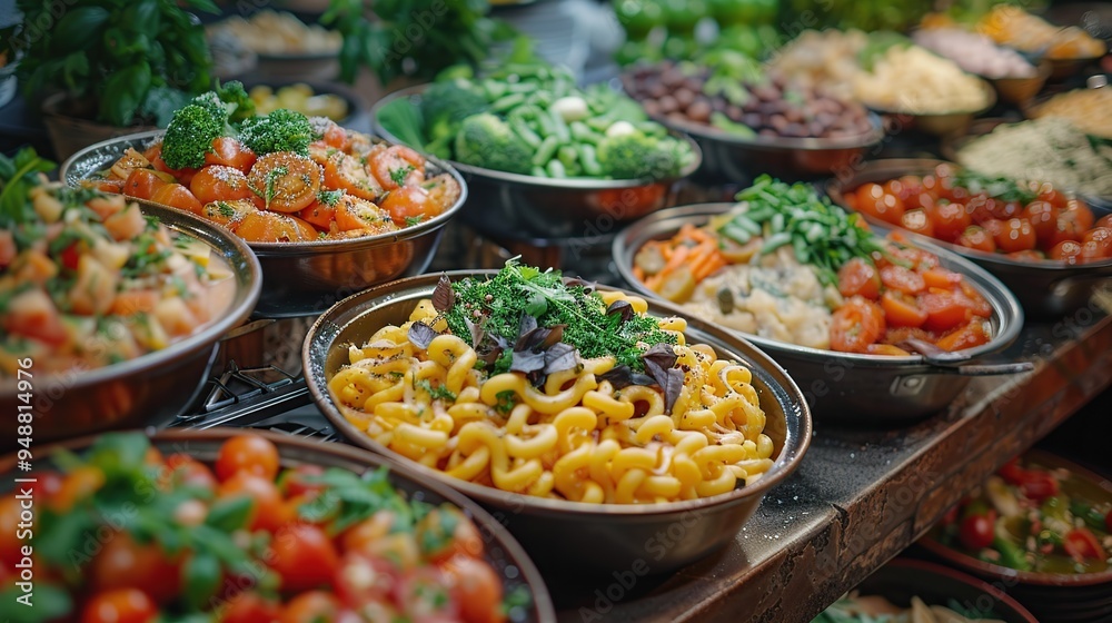 Appetizing Buffet Display Appetizing Buffet Display