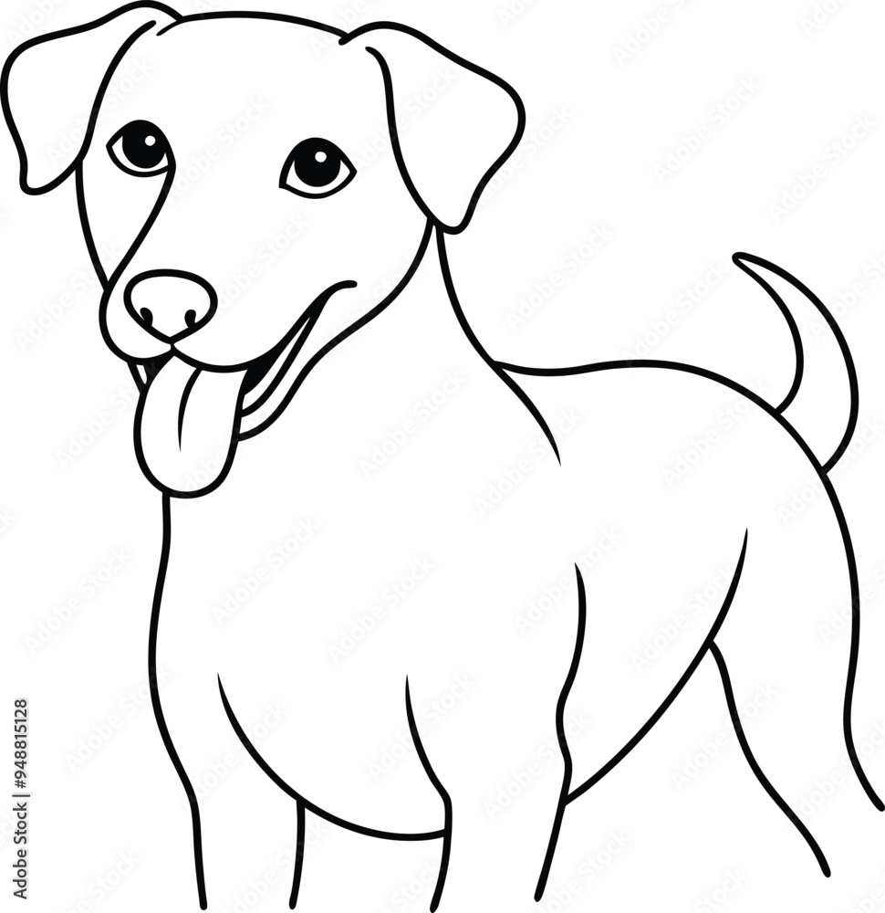Adorable puppy vector with a cheerful stance and playful pose
Adorable puppy vector with a cheerful stance and playful pose