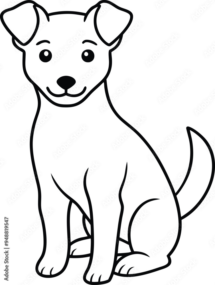 Playful puppy vector illustration with fun spots and a wagging tail
Playful puppy vector illustration with fun spots and a wagging tail