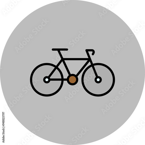 Bicyclist Vector Icon