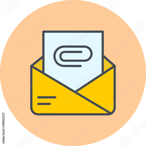 Attachment Clip Vector Icon
