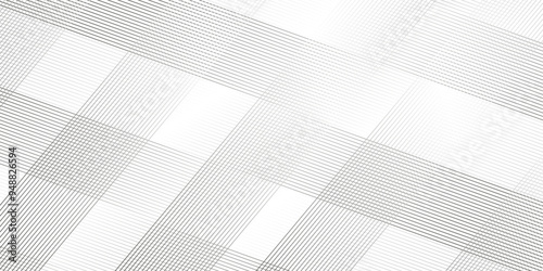 	
Abstract thin black and white gradient silver tech stripe diagonal line vector carve wave minimal texture. vector illustration monochrome stripe pattern technology web graphic design.