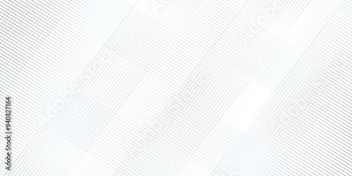 Abstract thin black and white gradient silver tech stripe diagonal line vector carve wave minimal texture. vector illustration monochrome stripe pattern technology web graphic design.