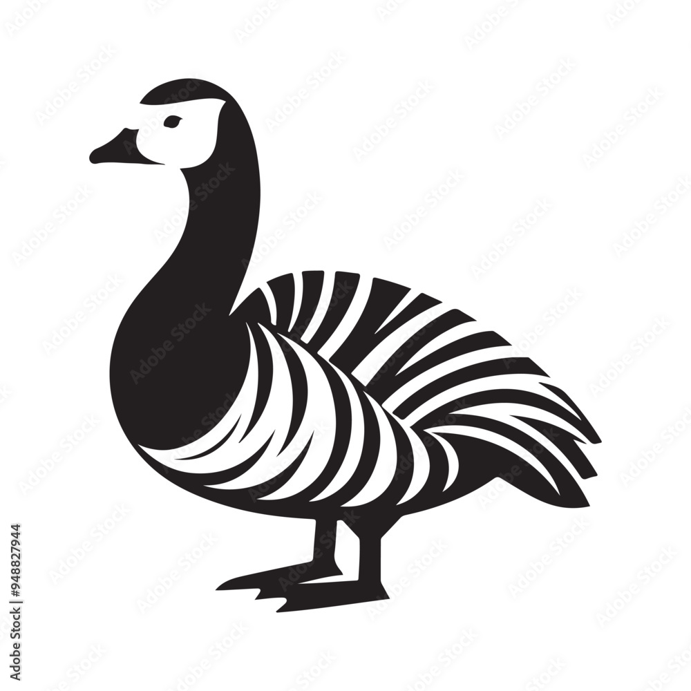 Barnacle Goose Silhouette Vector Illustrations - Perfect for Graphic Design Barnacle Goose Silhouette Vector Illustrations - Perfect for Graphic Design