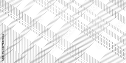 Abstract thin black and white gradient silver tech stripe diagonal line vector carve wave minimal texture. vector illustration monochrome stripe pattern technology web graphic design.
