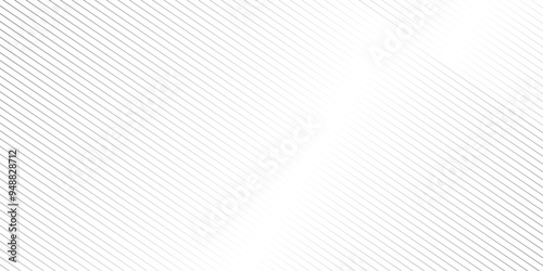 Abstract thin black and white gradient silver tech stripe diagonal line vector carve wave minimal texture. vector illustration monochrome stripe pattern technology web graphic design.