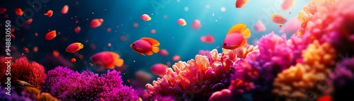 A mesmerizing underwater cityscape from a worms-eye view photo