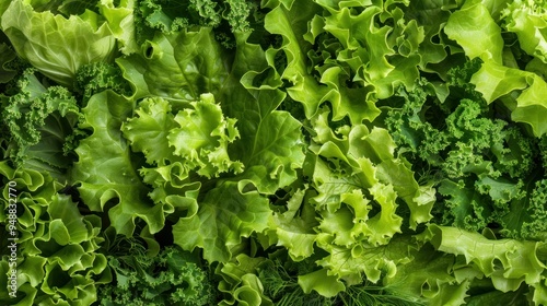 Healthy food background green lettuce leaves 