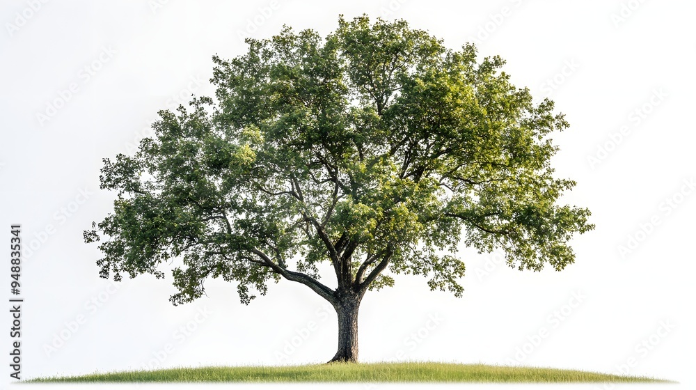 Sycamore tree on a white background. A solitary green tree stands majestically on a grassy hill against a soft, neutral background, symbolizing nature and tranquility. Sycamore tree on a white background. A solitary green tree stands majestically on a grassy hill against a soft, neutral background, symbolizing nature and tranquility.
