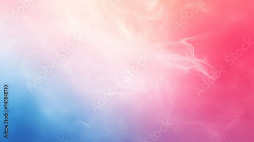 blue and pink abstract blur against a plain background, symbolizing chaos and dynamic movement. This artwork evokes a sense of energy and confusion through its vivid color gradients