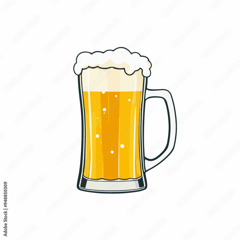 Classic Cold Beer Mug with Foam Classic Cold Beer Mug with Foam