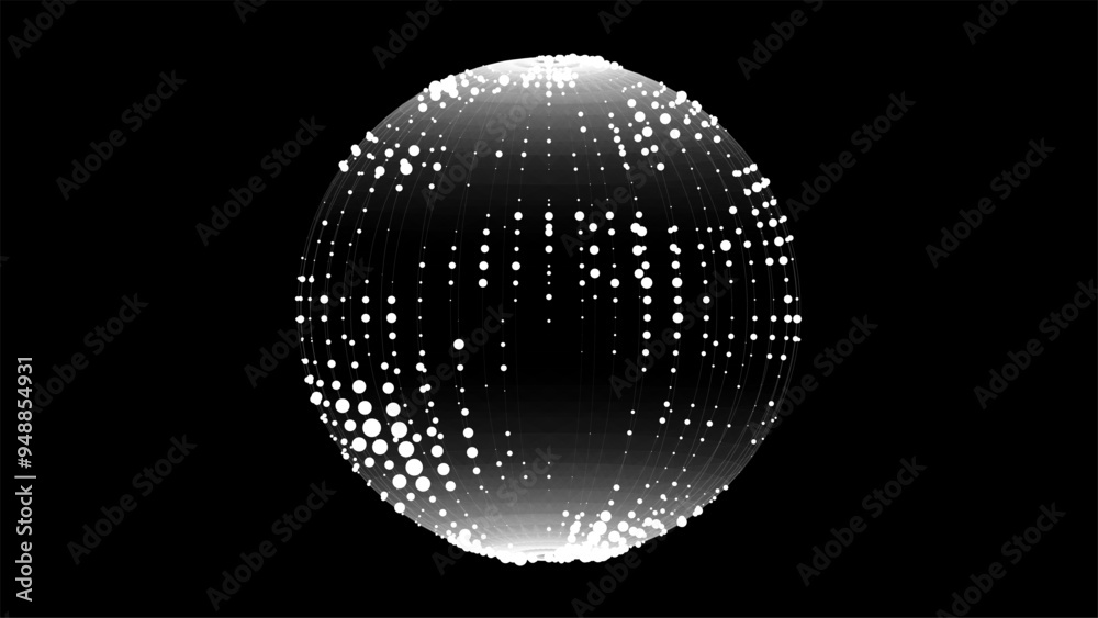 Black sphere consisting of points and lines. Modern wireframe elements. Technology grid sphere. Vector illustration. Black sphere consisting of points and lines. Modern wireframe elements. Technology grid sphere. Vector illustration.