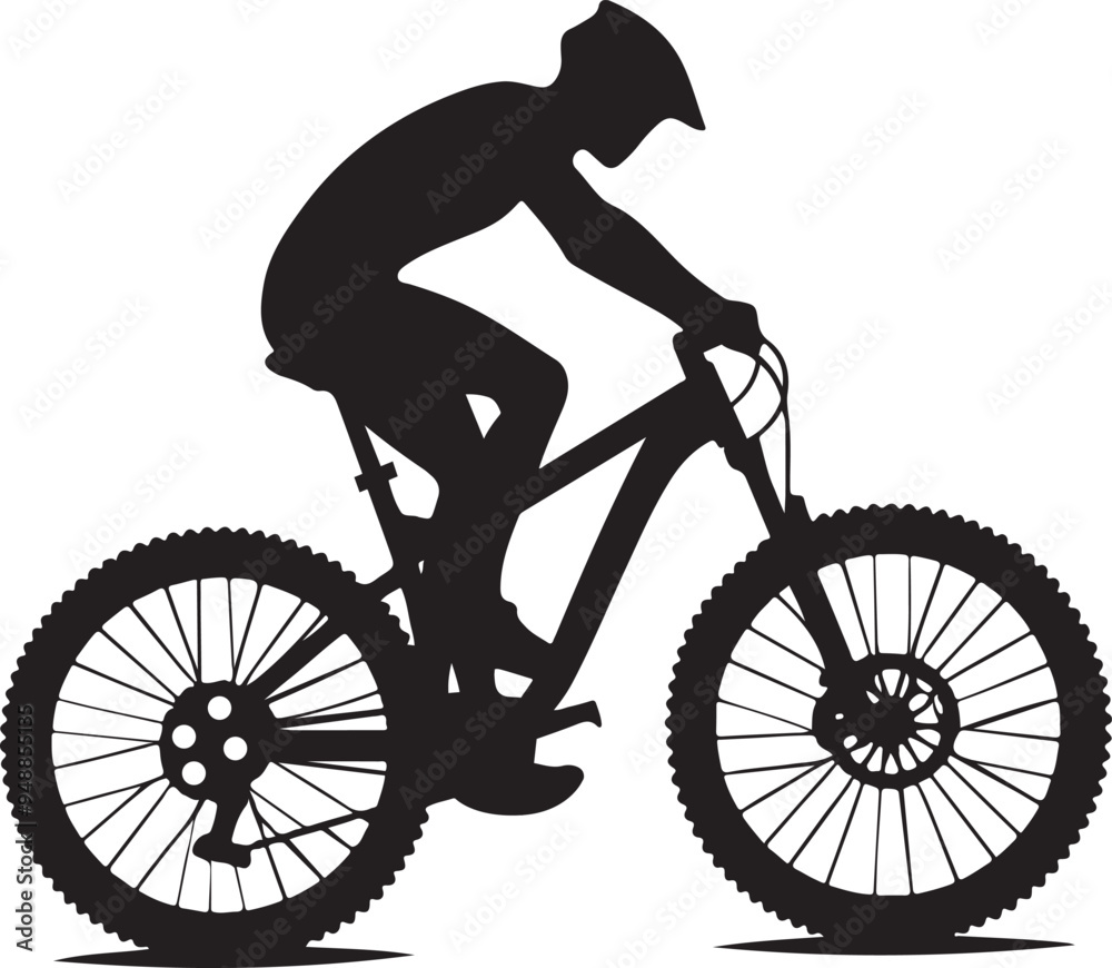 Naklejka premium Bicycle vector Illustration