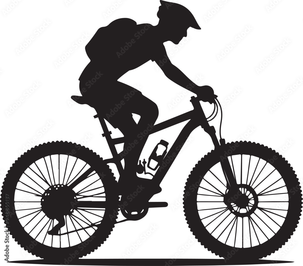 Naklejka premium Bicycle vector Illustration