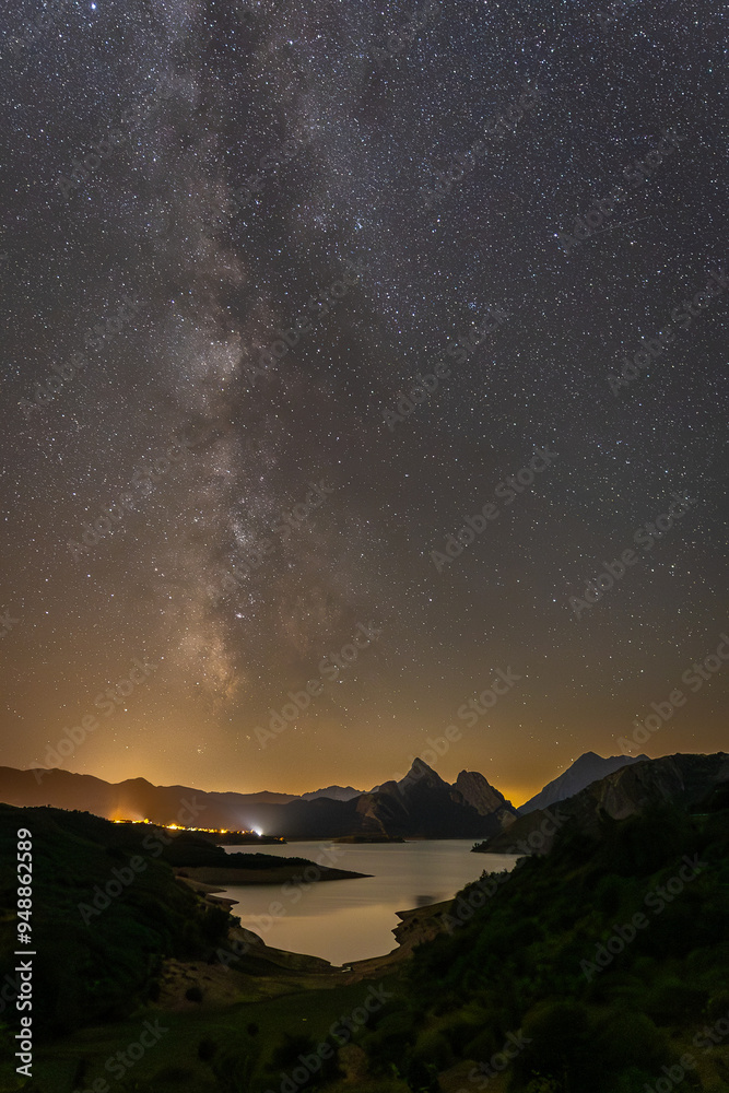 Sunsets, twilights and night skies with the Milky Way in Riaño, Spain Sunsets, twilights and night skies with the Milky Way in Riaño, Spain