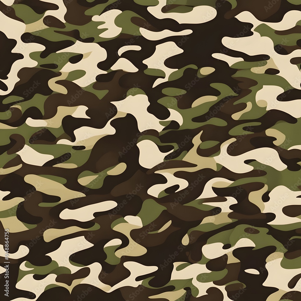 Fototapeta premium military green camouflage modern texture, army background