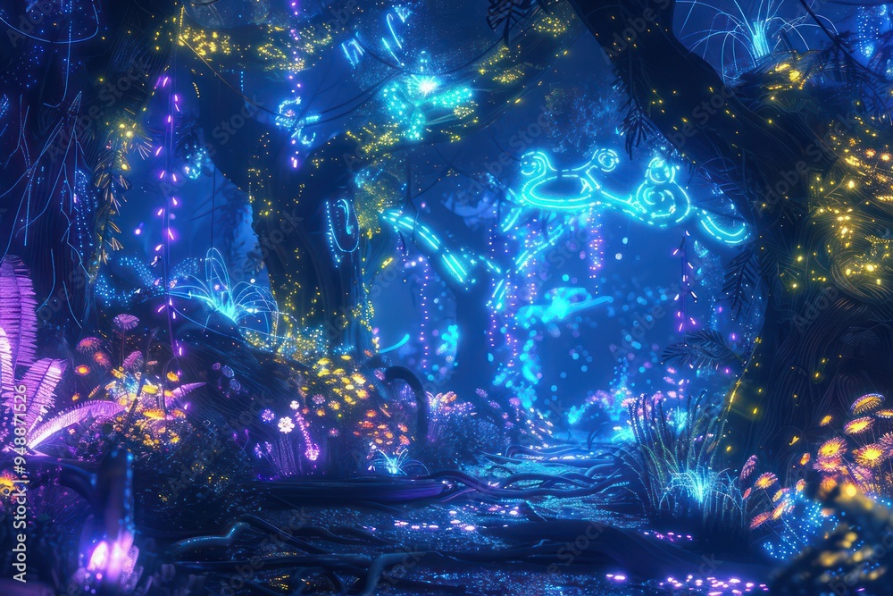 Fototapeta premium christmas tree lights