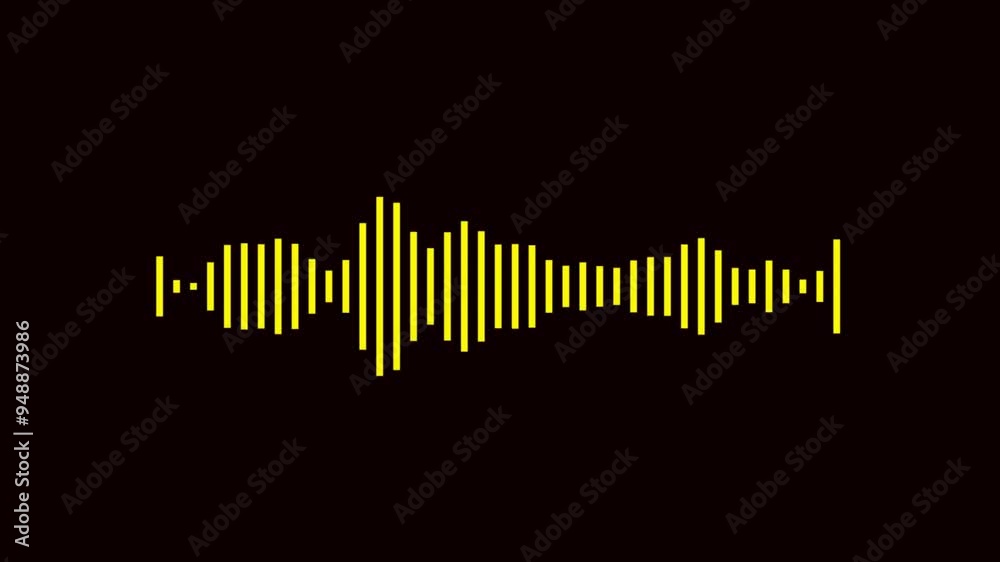 Purple Sound Wave Animated In Black Background. White audio waveform spectrum animation, Visualization sound graphic element. audio visualizer on green screen background. audio bar, spectrum form,