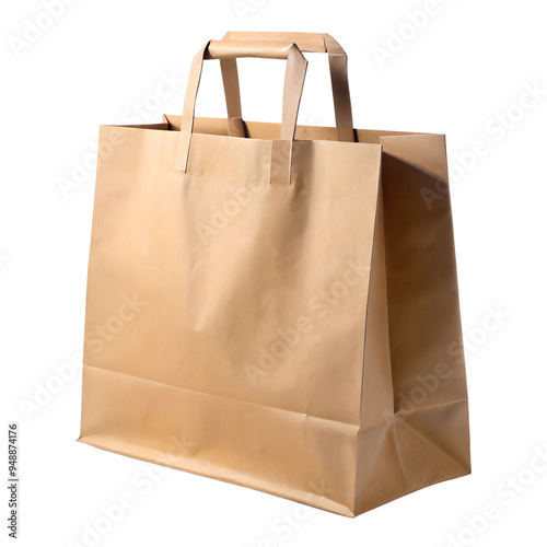 Eco bag, papper bag,  isolated, png, mockup