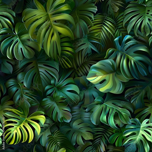 green leaves background