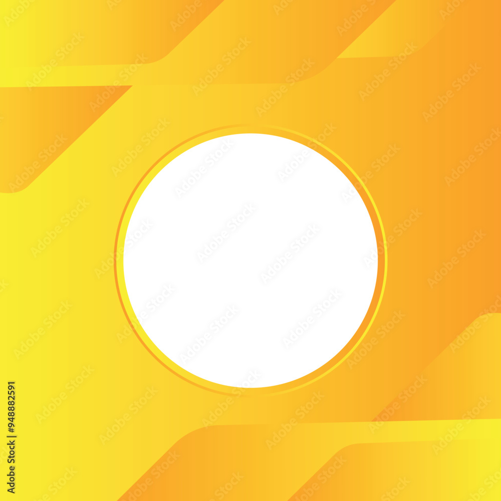 Modern Yellow Abstract background white circle in center. Circle Template Design creative geometric wallpaper Modern Yellow Abstract background white circle in center. Circle Template Design creative geometric wallpaper