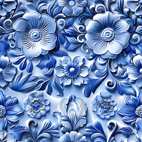 seamless pattern with flowers