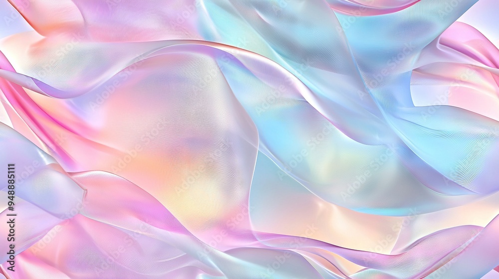 Pink and blue background with wavy material in the middle, bottom half in the bottom half of the frame Pink and blue background with wavy material in the middle, bottom half in the bottom half of the frame