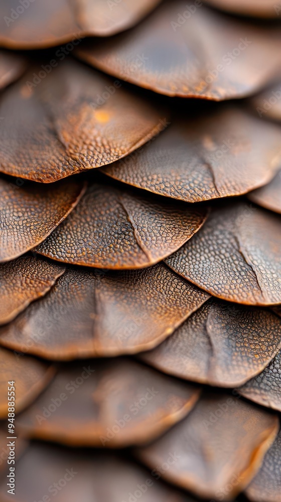 Fototapeta premium A close-up look at the intricate scales of a lizard's skin, showcasing its unique reptilian texture in macro detail.