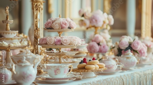 Wallpaper Mural bridgerton tea party decor Torontodigital.ca