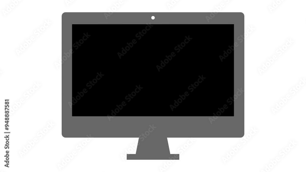 hacked computer graphic animation showing self-destruction hacked computer graphic animation showing self-destruction