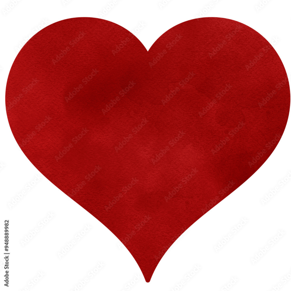 Red heart : watercolor texture digital papers clip art Red heart : watercolor texture digital papers clip art
