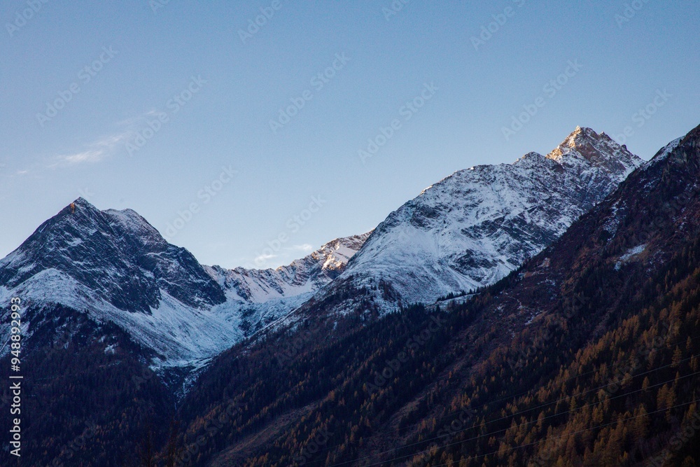 Snowcapped mountains in Europe Snowcapped mountains in Europe