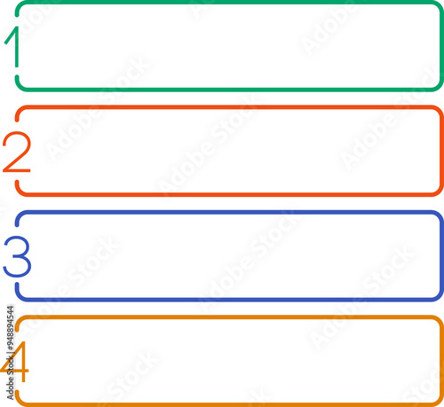 Infographic template timeline process 4 option