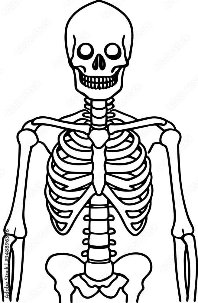 illustration of a skeleton illustration of a skeleton