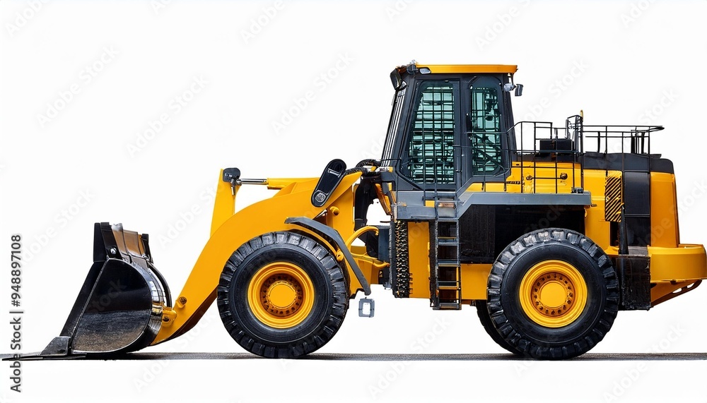 yellow bulldozer isolated on white yellow bulldozer isolated on white