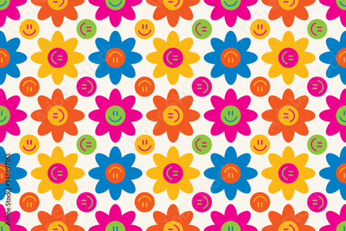 seamless cute childish pattern. vector illustration
