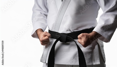 Black belt athlete 