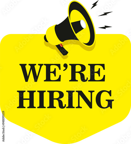 We are hiring banner for social post